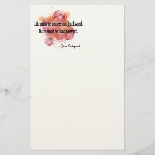 Soren Kierkegaard Briefpapier (Vorderseite)