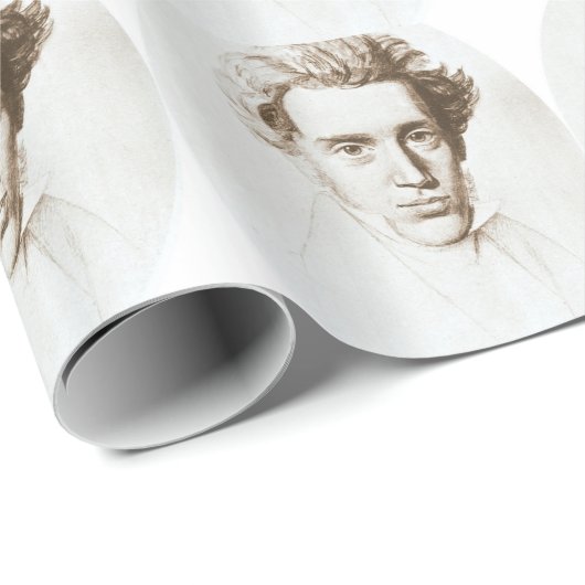 Søren Kierkegaard - Existenzialist-Philosoph Geschenkpapier (Rolleneckpunkt)