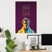 Søren Kierkegaard Inspiration Zitat zum Leben Poster (Heimbüro)