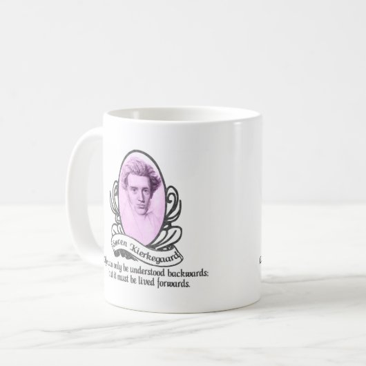 Søren Kierkegaard Kaffeetasse (Vorderseite Links)