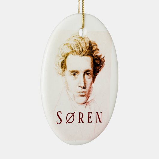 Søren Kierkegaard Keramik Ornament (Rechts)