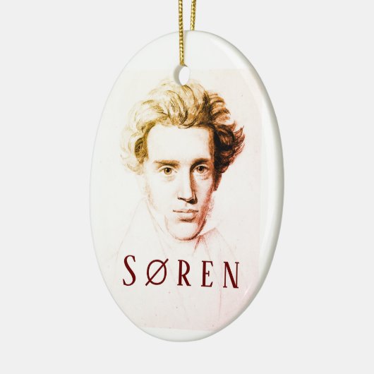 Søren Kierkegaard Keramik Ornament (Links)