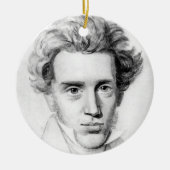 "SOREN KIERKEGAARD " KERAMIKORNAMENT (Vorne)