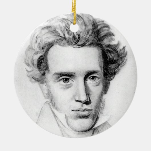 "SOREN KIERKEGAARD " KERAMIKORNAMENT (Hinten)
