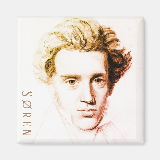 Søren Kierkegaard Magnet (Vorne)