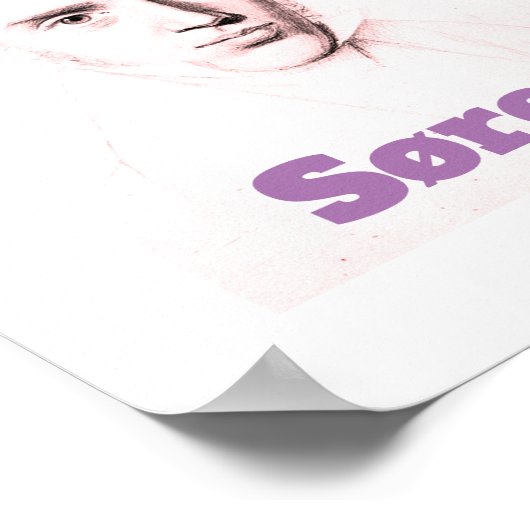 Søren Kierkegaard Poster (Ecke)