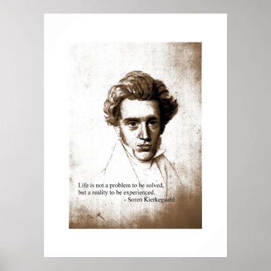 Søren Kierkegaard - Poster - Philosophie (Vorne)