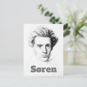 Søren Kierkegaard Postkarte (Stehend Vorderseite)