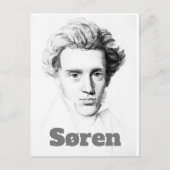Søren Kierkegaard Postkarte (Vorderseite)