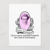 Søren Kierkegaard Postkarte (Vorderseite)