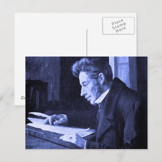 "SOREN KIERKEGAARD" POSTKARTE (Vorne/Hinten)