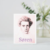 Søren Kierkegaard Postkarte (Stehend Vorderseite)