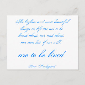 Soren Kierkegaard Postkarte