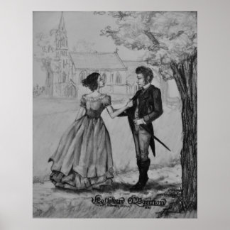 Søren Kierkegaard und Regine Olsen Poster