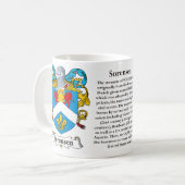 Sorensen Familien-Wappen Tasse (Vorderseite Links)