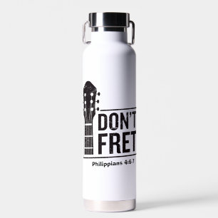 Sorge dich nicht (Philipper 4:6-7) Gitarre Trinkflasche