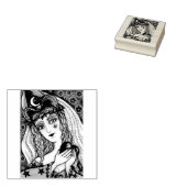 SORGE, GOTH HALLOWEWEEN MIT RUBBER-BRIEFMARKE GUMMISTEMPEL (Stempel)