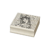 SORGE, GOTH HALLOWEWEWITCH, HERZ IN HAND GUMMISTEMPEL (Stempel)