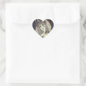 SORGE, GOTH WITCH HERZSTICKER HERZEN Herz-Aufkleber (Tasche)