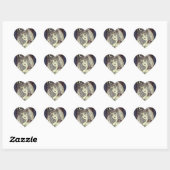 SORGE, GOTH WITCH HERZSTICKER HERZEN Herz-Aufkleber (Blatt)