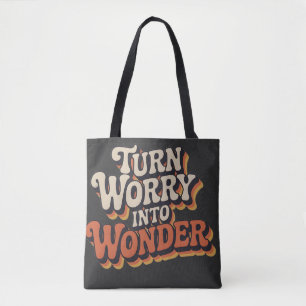"Sorge in Staunen verwandeln" Leinwand-Tasche - Vi Tasche