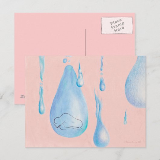 Sorge Postkarte (Vorne/Hinten)