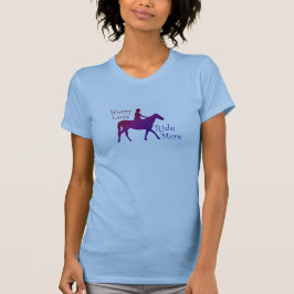 Sorge weniger Fahrt mehr Reiten-Pferdeliebhaber T-Shirt