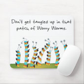 Sorge-Wurm-Mausunterlage Mousepad (Mit Mouse)