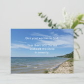 Sorgen, 2. Design - Kopierkarte Einladung (Stehend Vorderseite)