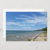 Sorgen, 2. Design - Kopierkarte Einladung (Vorne/Hinten)