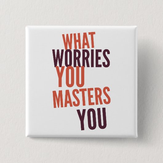 Sorgen - Knopf Button (Vorderseite)