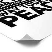 Sorgen nehmen die Probleme von morgen nicht weg Poster (Ecke)