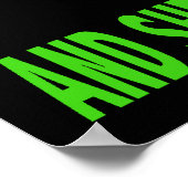 SORGEN SIE SICH FÜR DEN ERDPOSTER POSTER (Ecke)