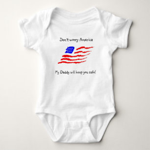 Sorgen Sie sich nicht Amerika Baby Strampler