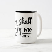 SORGEN SIE SICH NICHT "BIER HAPPY" **FUN TASSE** ZWEIFARBIGE TASSE (VorderseiteRechts)