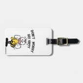 Sorgen Sie sich nicht die glückliche Biene Gepäckanhänger (Vorderseite horizontal)