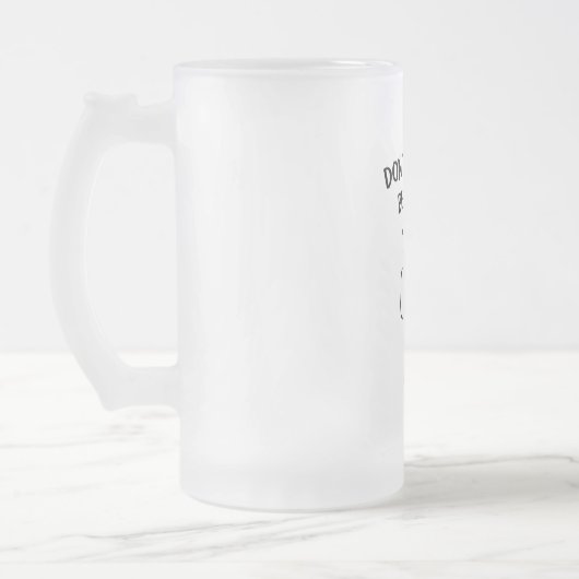 Sorgen Sie sich nicht die glückliche Biene Mattglas Bierglas (Links)