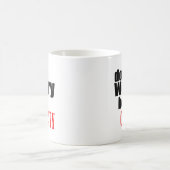Sorgen Sie sich NICHT glücklichen Witz Kaffeetasse (Mittel)