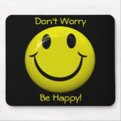 Sorgen Sie sich nicht ist glücklich! Großes Mousepad (Vorne)