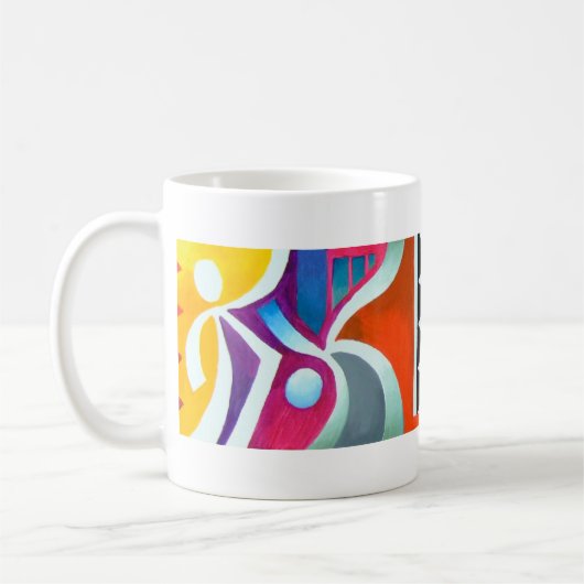SORGEN SIE SICH NICHT IST GLÜCKLICH KAFFEETASSE (Links)