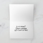 SORGEN SIE SICH NICHT, SCHWEIN "60" IST NICHT SO S KARTE (Innenseite)