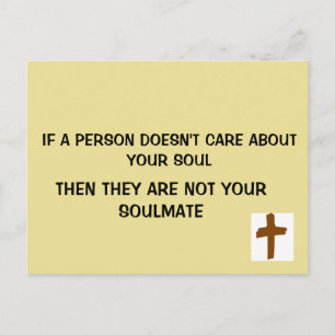 SORGEN SIE SICH NICHT UM IHR SOUL, NICHT UM IHR SO POSTKARTE