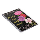 Sorgen Sie sich weniger Lächeln mehr Notizblock (Rechte Seite)