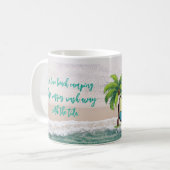 Sorgen Waschen Weg Strand Camping Kaffeetasse (Vorderseite Links)