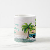 Sorgen Waschen Weg Strand Camping Kaffeetasse (Mittel)