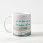Sorgen Waschen Weg Strand Camping Kaffeetasse (Links)