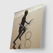 sorgenfrei quadratische wanduhr (Winkel)