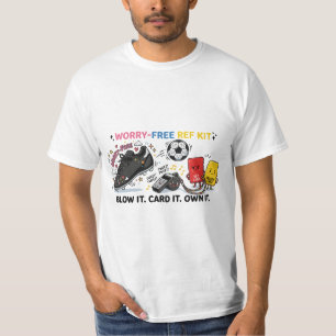 Sorgenfreies Ref-Kit – Lustiger Kawaii-Fußballschi T-Shirt