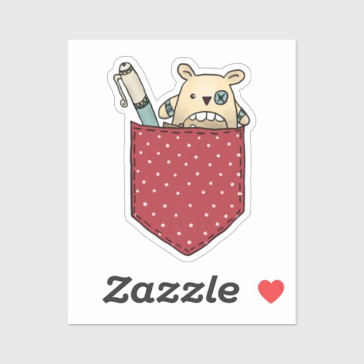 Sorgenfressertasche Aufkleber (Blatt)