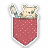 Sorgenfressertasche Aufkleber (Vorderseite)